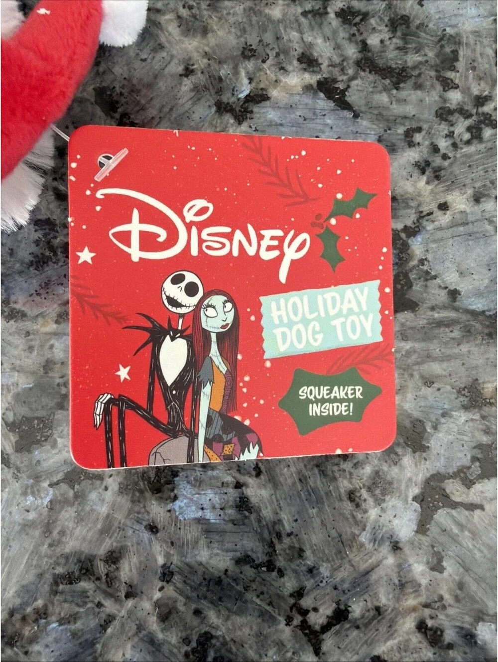 Disney's Nightmare Before Christmas Jack Skellington Squeaky & Plush Dog Toy